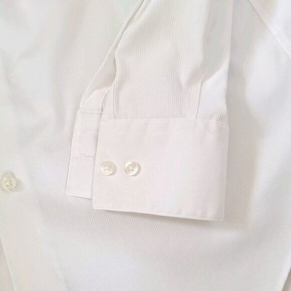 MEN'S CALVIN KLEIN SLIM FIT NO IRON SHIRT SIZE 16 - Picture 3 of 5